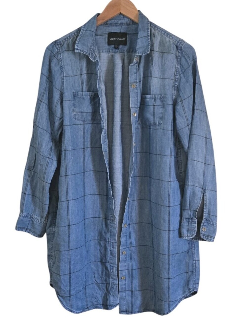 Velvet Heart Tencel Buttoned Down Shirt